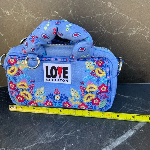 Brighton Women's Crossbody Bandana Love Crossbody Bag Brand New with Tags - Picture 6 of 6